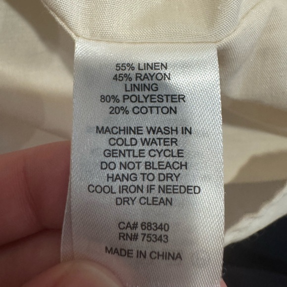 CALYPSO ST. BARTH Embroidered Linen Cream Maxi Dress XL - Picture 7 of 7